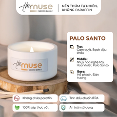 Nến thơm The Muse - Palo Santo -  Hương gỗ thánh