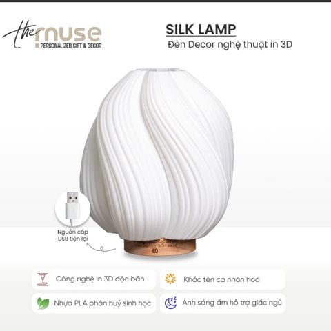 Silk Lamp - Đèn Decor nghệ thuật in 3D