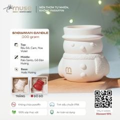 Nến thơm Giáng Sinh Snowman 200g