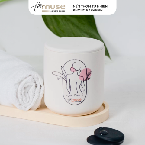 Nến thơm The Muse - Spa Time - Hương Thảo Mộc