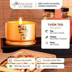 Nến thơm The Muse - Thẩm trà - Hương Trà Xanh