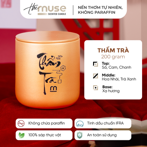 Nến thơm The Muse - Thẩm trà - Hương Trà Xanh