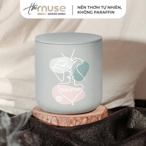Nến thơm The Muse - Our Story - Hương Nước Hoa Nam