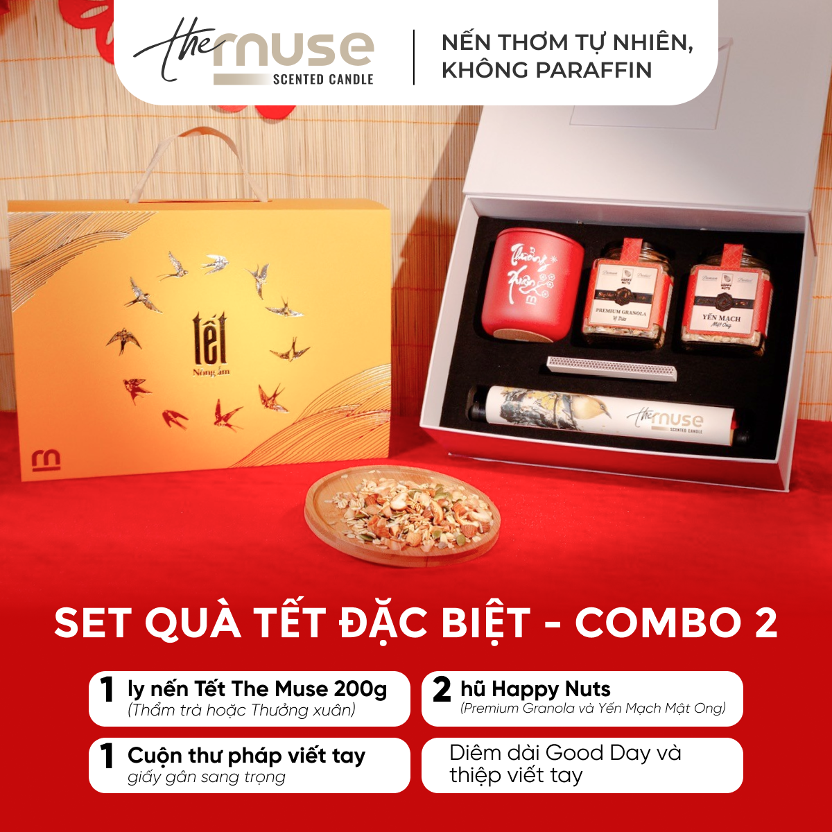 Set quà Tết - Nến thơm The Muse - Combo 2