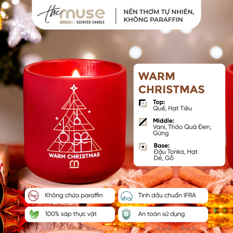 Nến thơm The Muse - Warm Christmas - Hương Bánh nướng