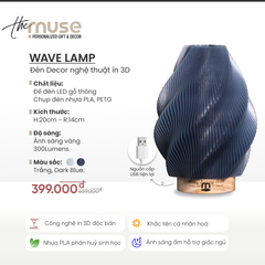 Wave Lamp - Đèn Decor nghệ thuật in 3D
