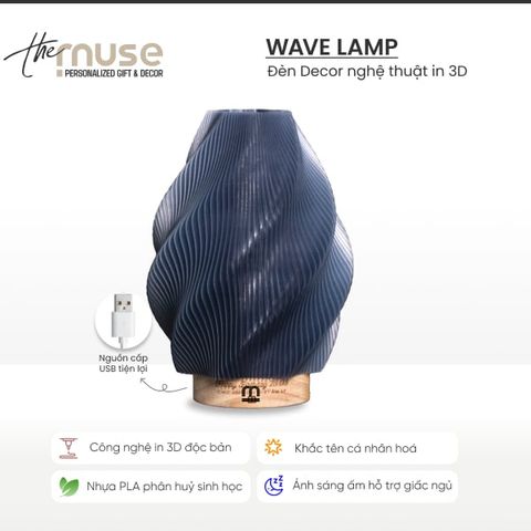 Wave Lamp - Đèn Decor nghệ thuật in 3D
