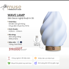Wave Lamp - Đèn Decor nghệ thuật in 3D
