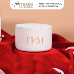 Set quà Nến thơm The Muse - Happy Wedding - Custom Tên Dâu Rể