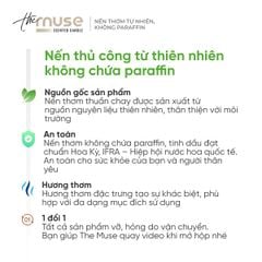 Set quà nến thơm & hoa lụa 100g