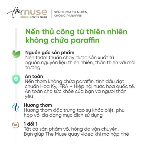 Set quà nến thơm gói khăn voan & tag gỗ 200g