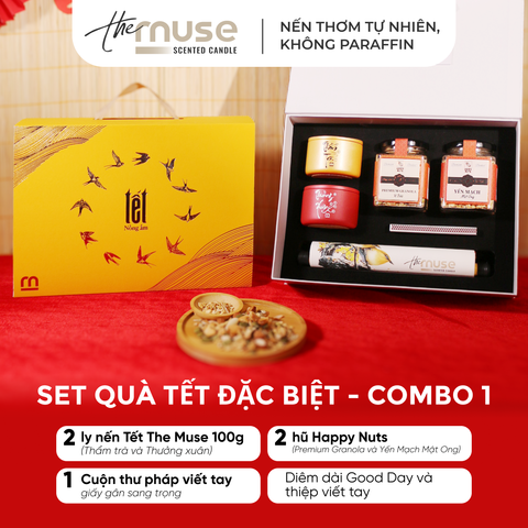 Set quà Tết - Nến thơm The Muse - Combo 1