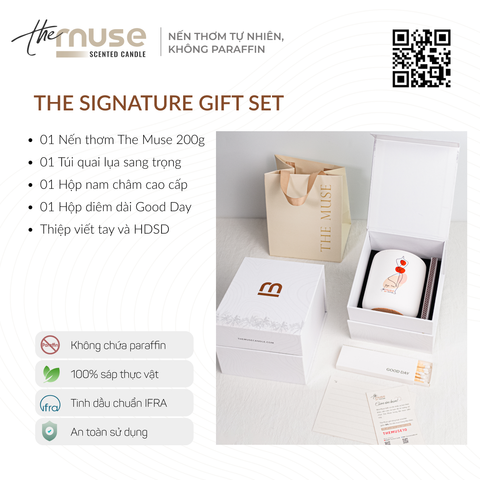 Nến thơm The Muse - Yoga Time - Hương Gỗ Palo Santo