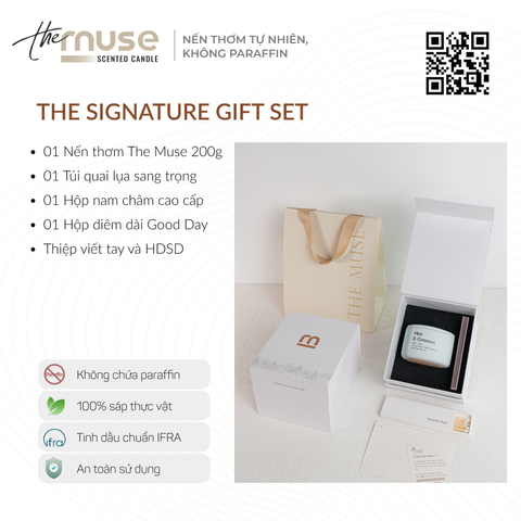 Nến thơm The Muse - Mint & Coconut - Hương Bạc Hà & Dừa