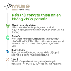 Nến thơm The Muse - Moon Cake - Hương Thơm Ấm Áp