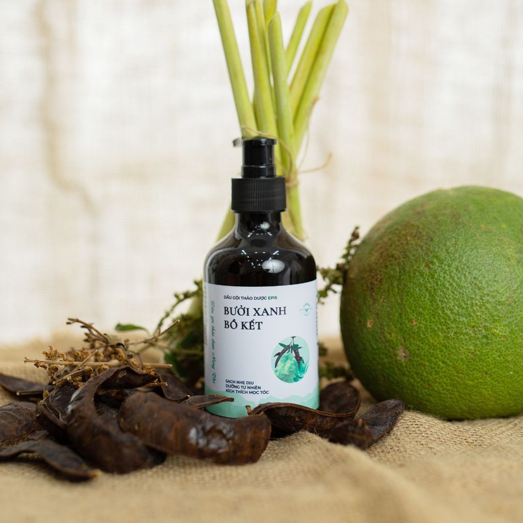 Dầu gội bưởi xanh bồ kết