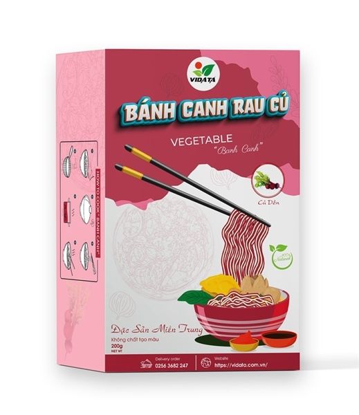 Bánh canh gạo lá cẩm