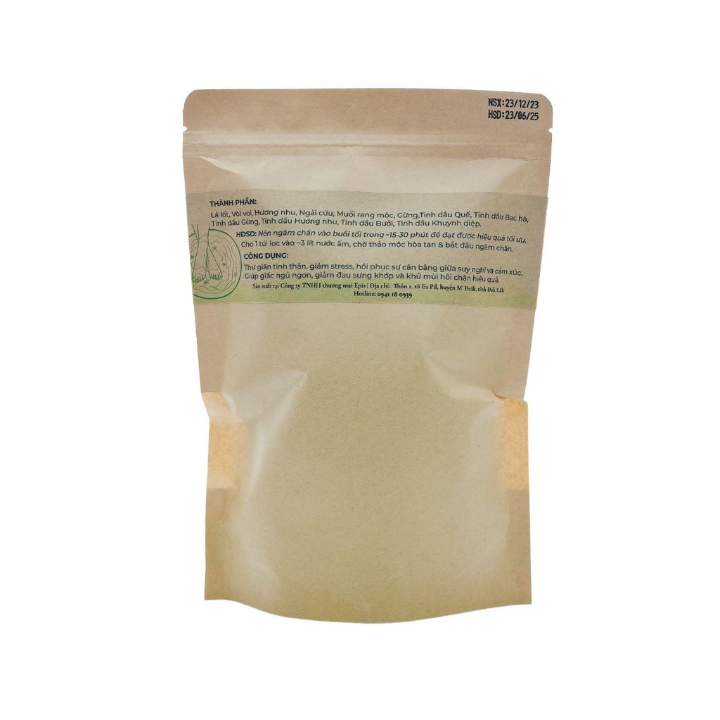 Túi lá ngâm chân túi 10 gói lọc