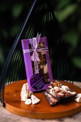 Thanh mendiant sô cô la các loại hạt và sầu riêng sấy 100gr