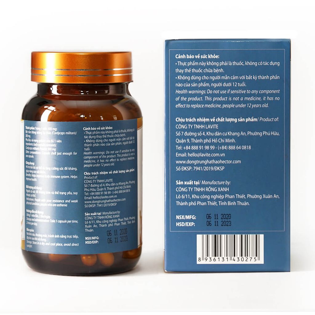 Viên nang ĐTHT Hector 100% (Lọ 30 viên)