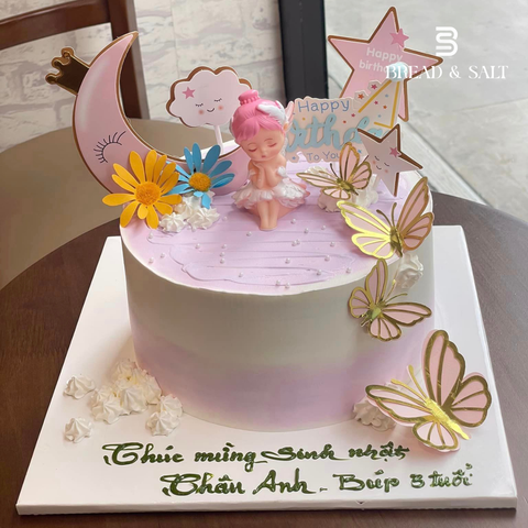 Bánh Sinh Nhật Công Chúa Ngủ Trong Rừng Dành Cho Bé Gái Size 16