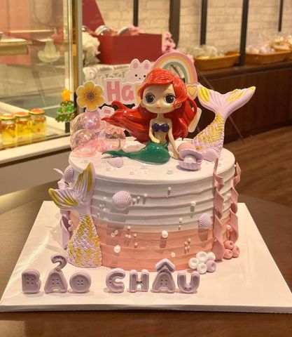 Bánh Sinh Nhật Nàng Tiên Cá Dành Cho Bé Gái size 16
