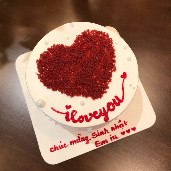 Bánh Sinh Nhật Bento Mẫu Trái Tim Đỏ T004