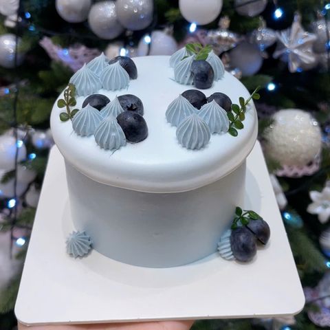 Bánh Kem Bento Xanh Dương Pastel Việt Quất