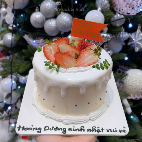 Bánh Kem Bento Decor Dâu Xinh Yêu