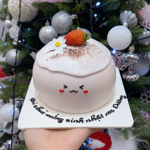 Bánh Kem Bento Tròn Mặt Cười Cute