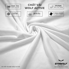Áo Chạy Bộ Nam Wolf Active Mạch Ngầm 28, Chất Vải Wolf Active Nhẹ, Nhanh Khô, Thoáng Khí