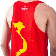 Áo Ba Lỗ Chạy Bộ Nam Nữ Wolf Active Cờ Đỏ Sao Vàng 93, Chất Liệu Active Max Cao Cấp, Thoáng Khí, Mềm Mịn, Co Giãn 4 Chiều