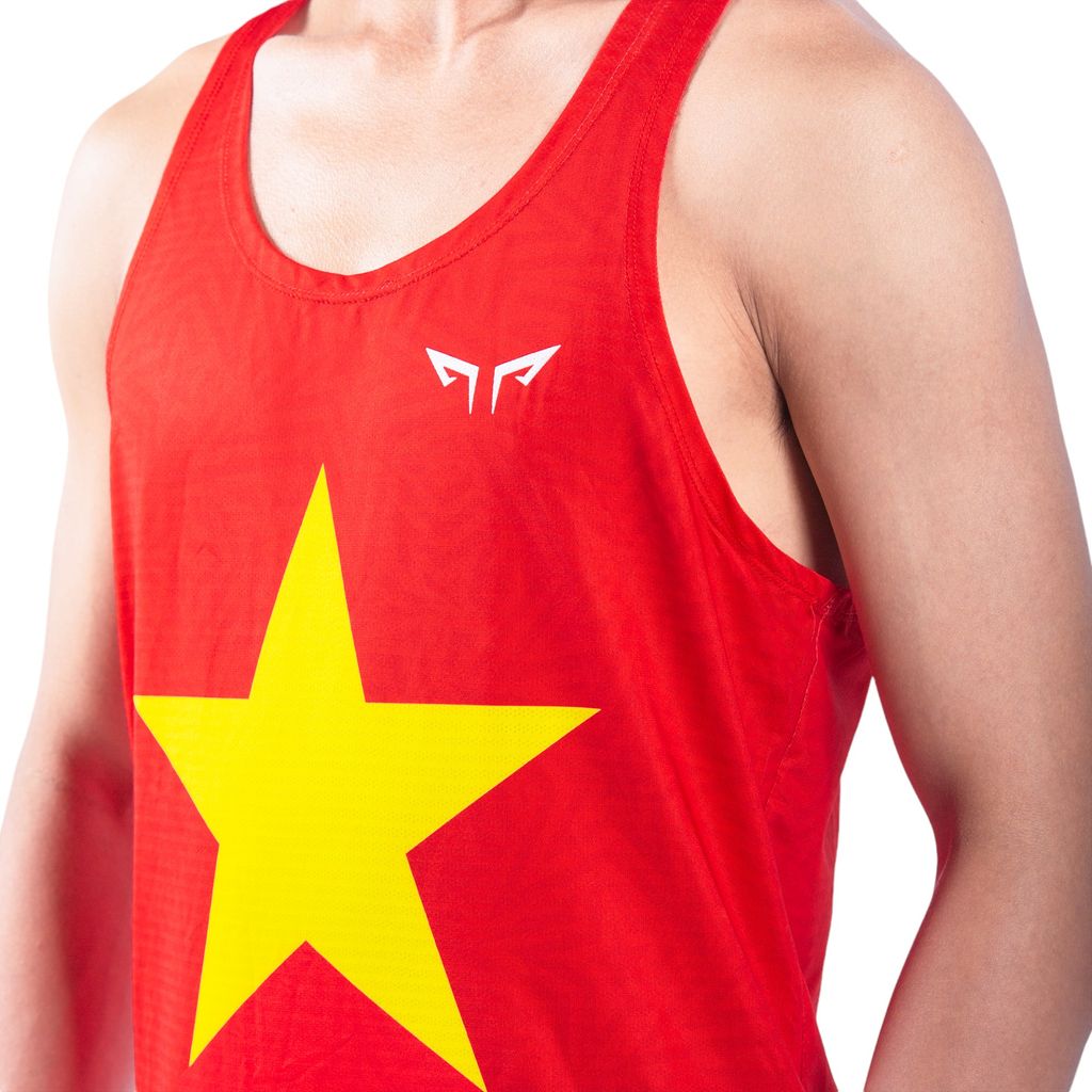 Áo Ba Lỗ Chạy Bộ Nam Nữ Wolf Active Cờ Đỏ Sao Vàng 93, Chất Liệu Active Max Cao Cấp, Thoáng Khí, Mềm Mịn, Co Giãn 4 Chiều