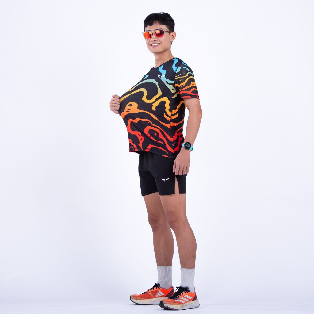 Áo Chạy Bộ Nam Wolf Active Mạch Ngầm 28, Chất Vải Wolf Active Nhẹ, Nhanh Khô, Thoáng Khí