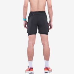 Quần 2 Lớp Chạy Bộ Tập Gym Wolf Active Max Speed 195, Chất Vải Cao Cấp, Nhanh Khô, Nhẹ, Nhiều Túi