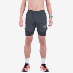 Quần 2 Lớp Chạy Bộ Tập Gym Wolf Active Max Speed 195, Chất Vải Cao Cấp, Nhanh Khô, Nhẹ, Nhiều Túi