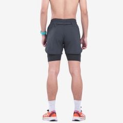 Quần 2 Lớp Chạy Bộ Tập Gym Wolf Active Max Speed 195, Chất Vải Cao Cấp, Nhanh Khô, Nhẹ, Nhiều Túi