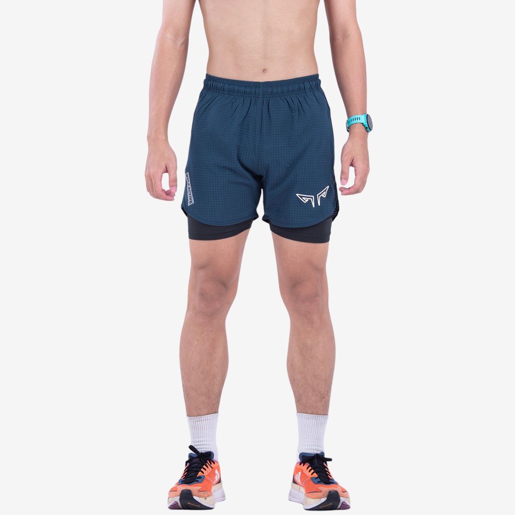 Quần 2 Lớp Chạy Bộ Tập Gym Wolf Active Max Speed 195, Chất Vải Cao Cấp, Nhanh Khô, Nhẹ, Nhiều Túi
