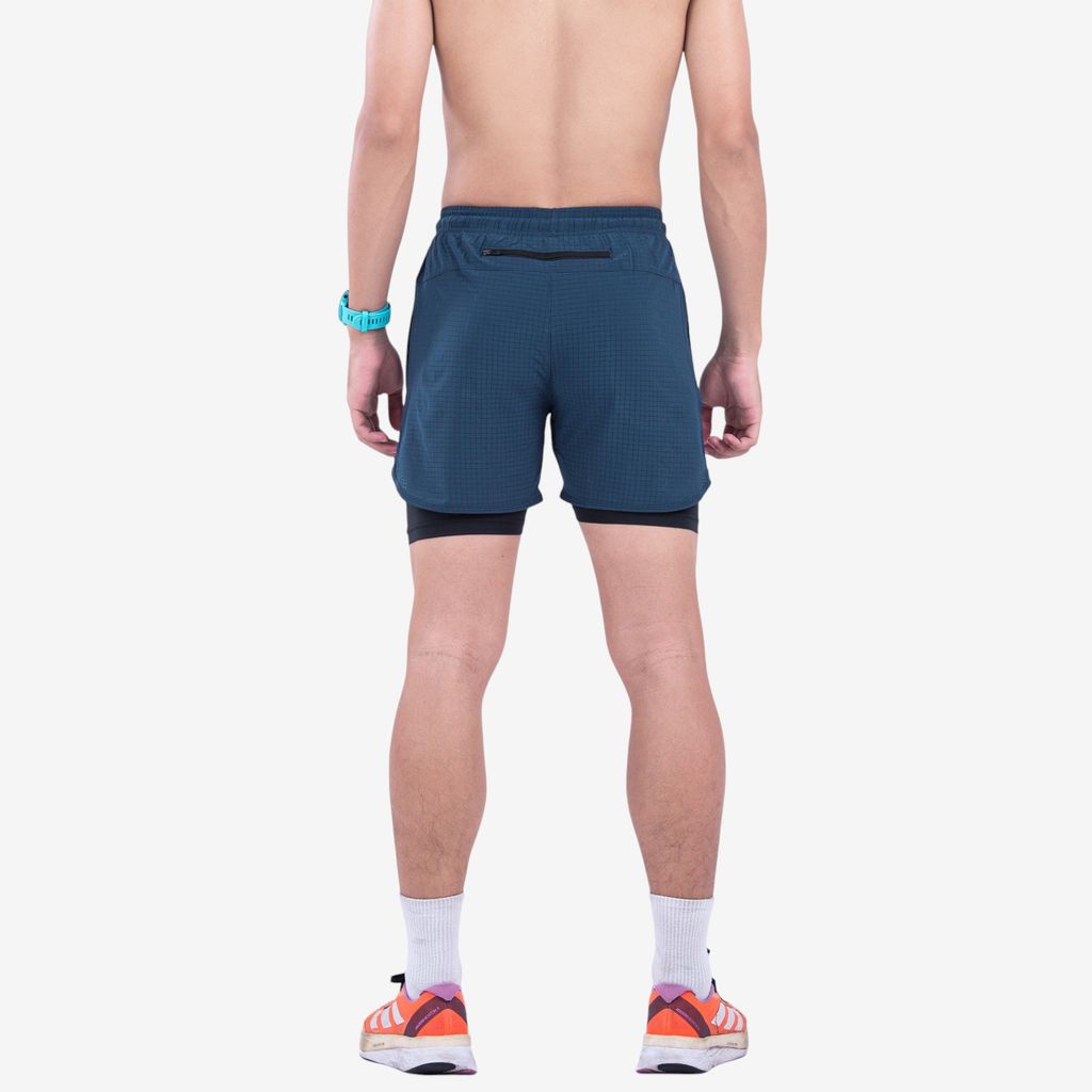 Quần 2 Lớp Chạy Bộ Tập Gym Wolf Active Max Speed 195, Chất Vải Cao Cấp, Nhanh Khô, Nhẹ, Nhiều Túi
