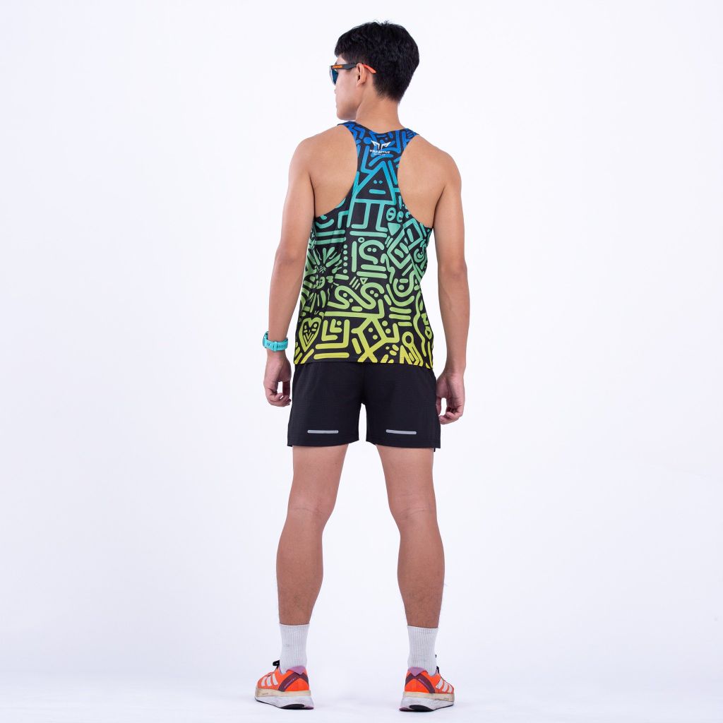 Áo Singlet Chạy Bộ Wolf Active Vui Vẻ 1 - 36, Áo Chạy Bộ Cao Cấp, Quick Dry, Nhanh Khô, Co Giãn 4 Chiều