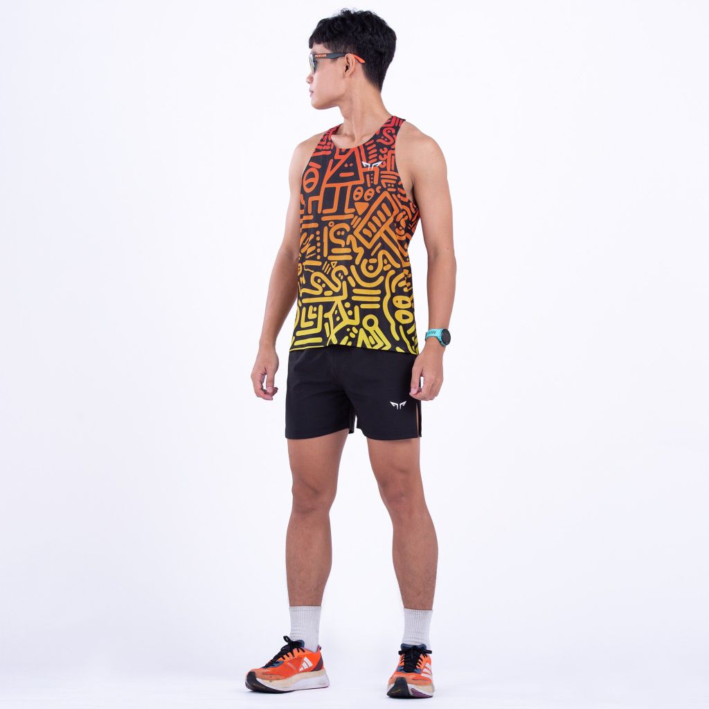 Áo Singlet Chạy Bộ Wolf Active Vui Vẻ 1 - 36, Áo Chạy Bộ Cao Cấp, Quick Dry, Nhanh Khô, Co Giãn 4 Chiều
