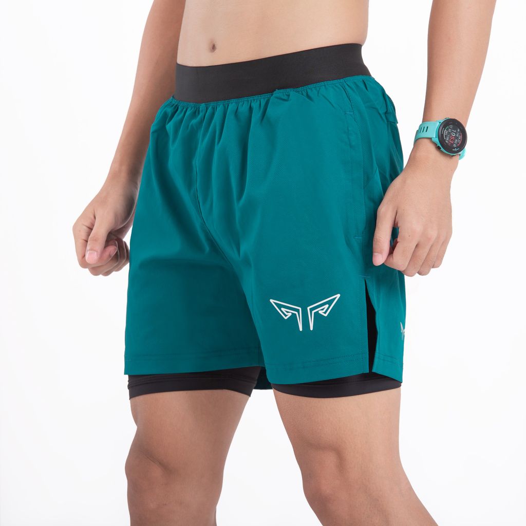 Quần 2 Lớp Chạy Bộ, Tập Gym Wolf Active Essential V1 110, Quần 2 Lớp Chạy Bộ, Tập Gym, Chất Vải Cao Cấp