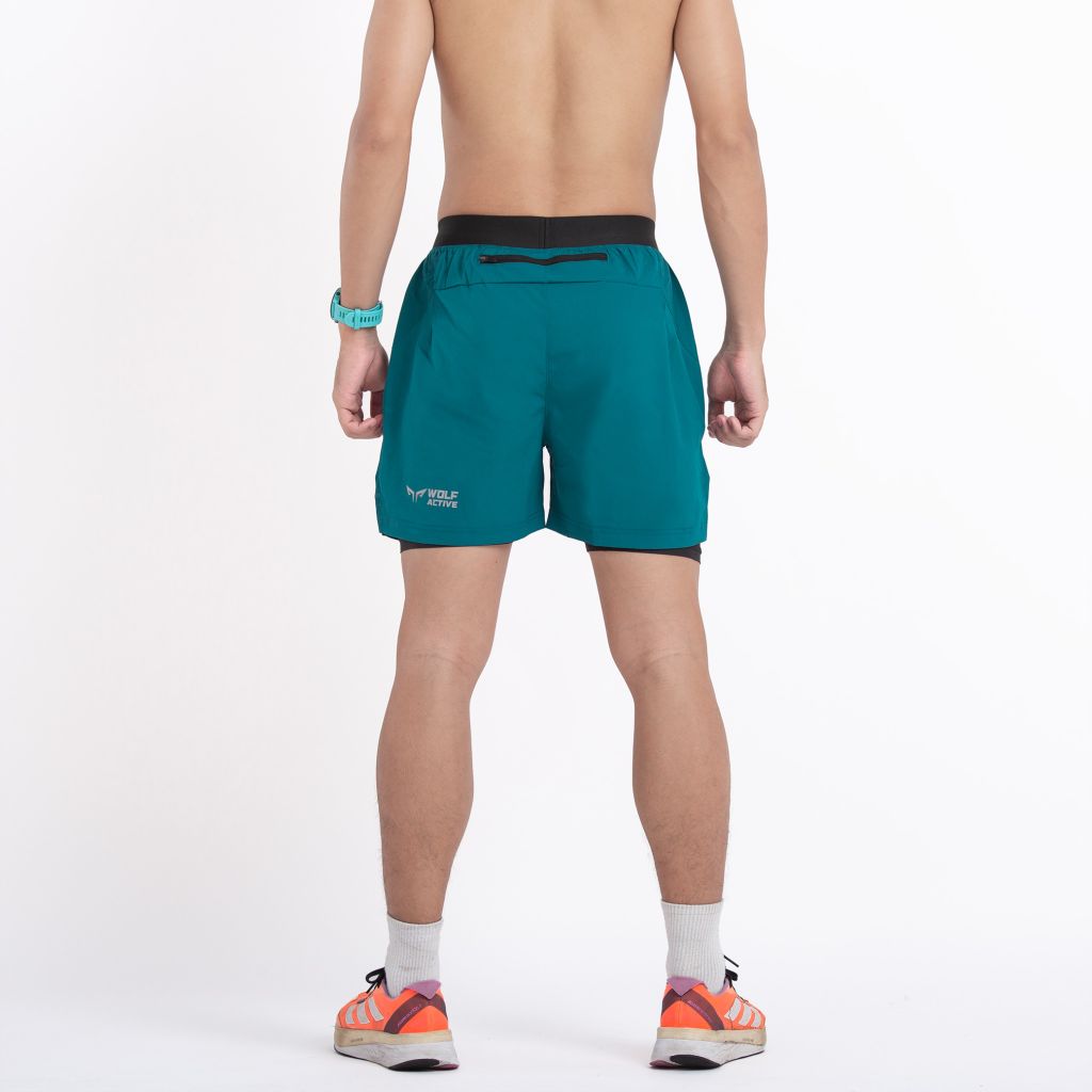 Quần 2 Lớp Chạy Bộ, Tập Gym Wolf Active Essential V1 110, Quần 2 Lớp Chạy Bộ, Tập Gym, Chất Vải Cao Cấp