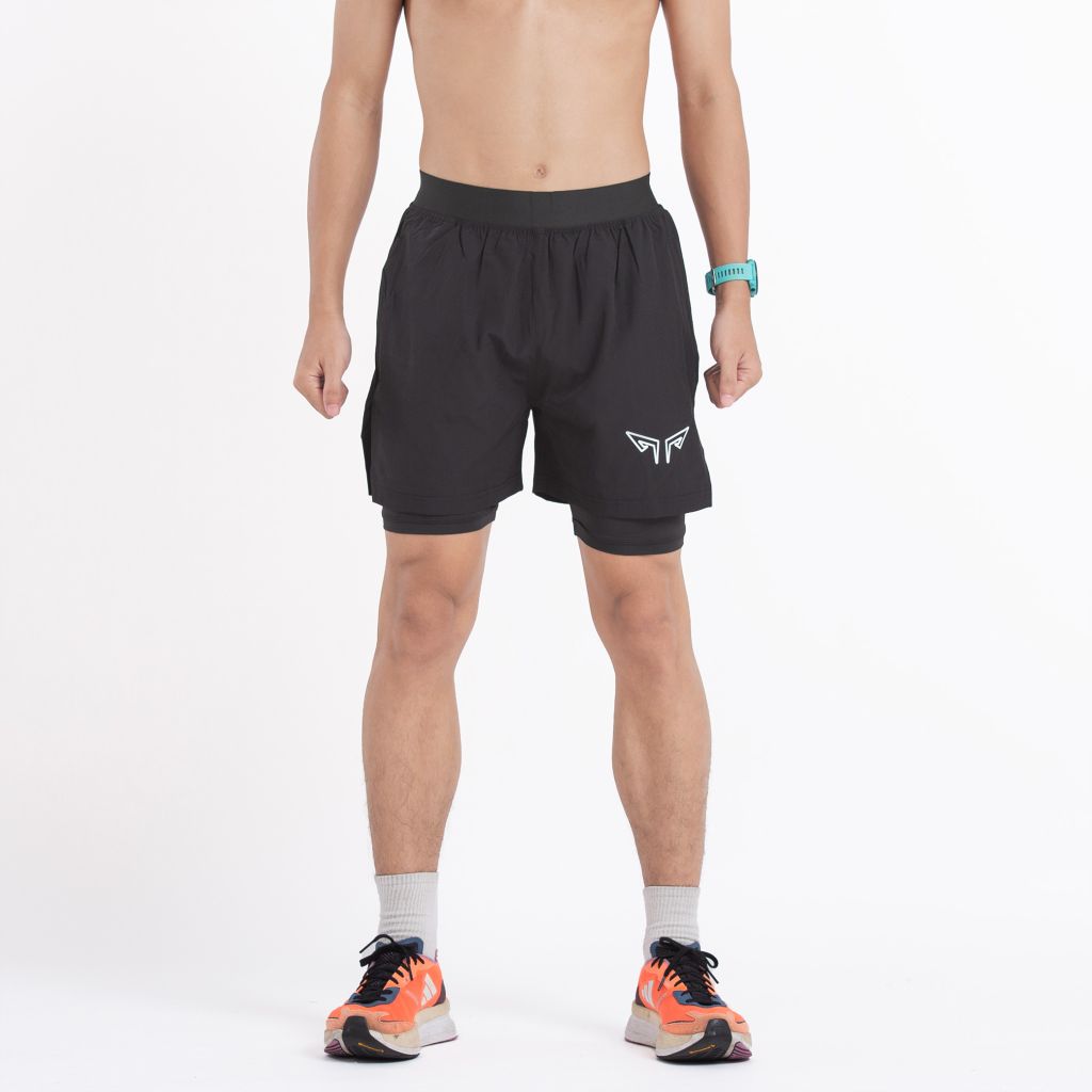 Quần 2 Lớp Chạy Bộ, Tập Gym Wolf Active Essential V1 110, Quần 2 Lớp Chạy Bộ, Tập Gym, Chất Vải Cao Cấp