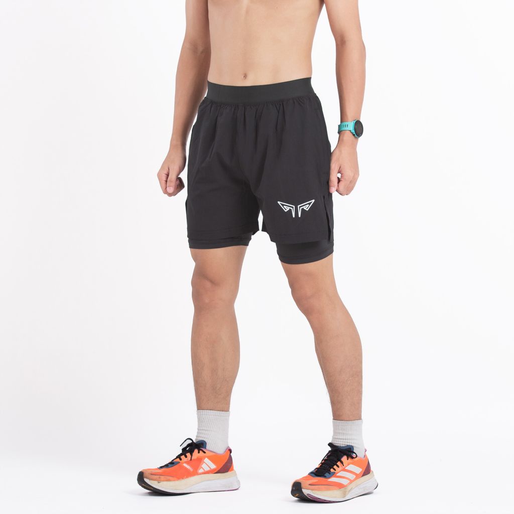 Quần 2 Lớp Chạy Bộ, Tập Gym Wolf Active Essential V1 110, Quần 2 Lớp Chạy Bộ, Tập Gym, Chất Vải Cao Cấp