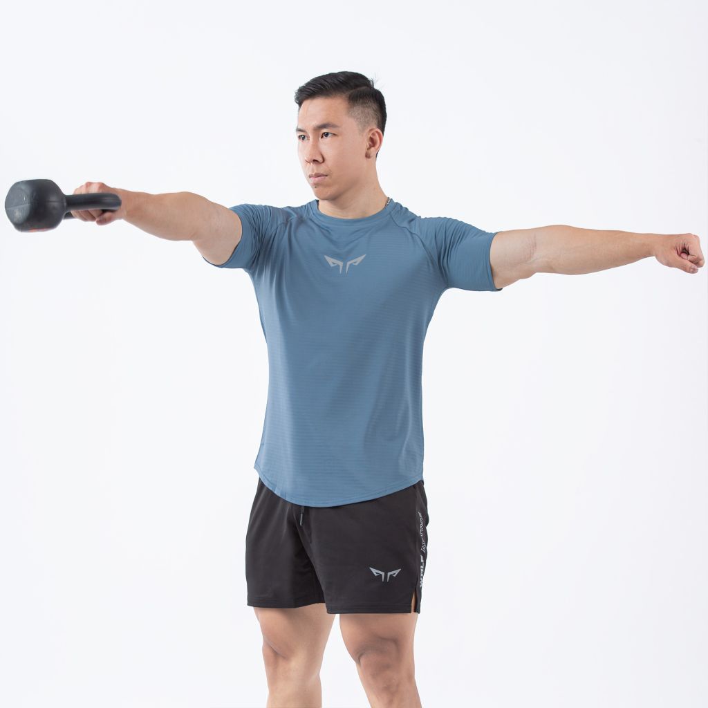 Áo Thun Thể Thao Nam Wolf Active Powerfit 191 Tập Gym, Vải Active Max Mềm Mịn, Thoáng Khí