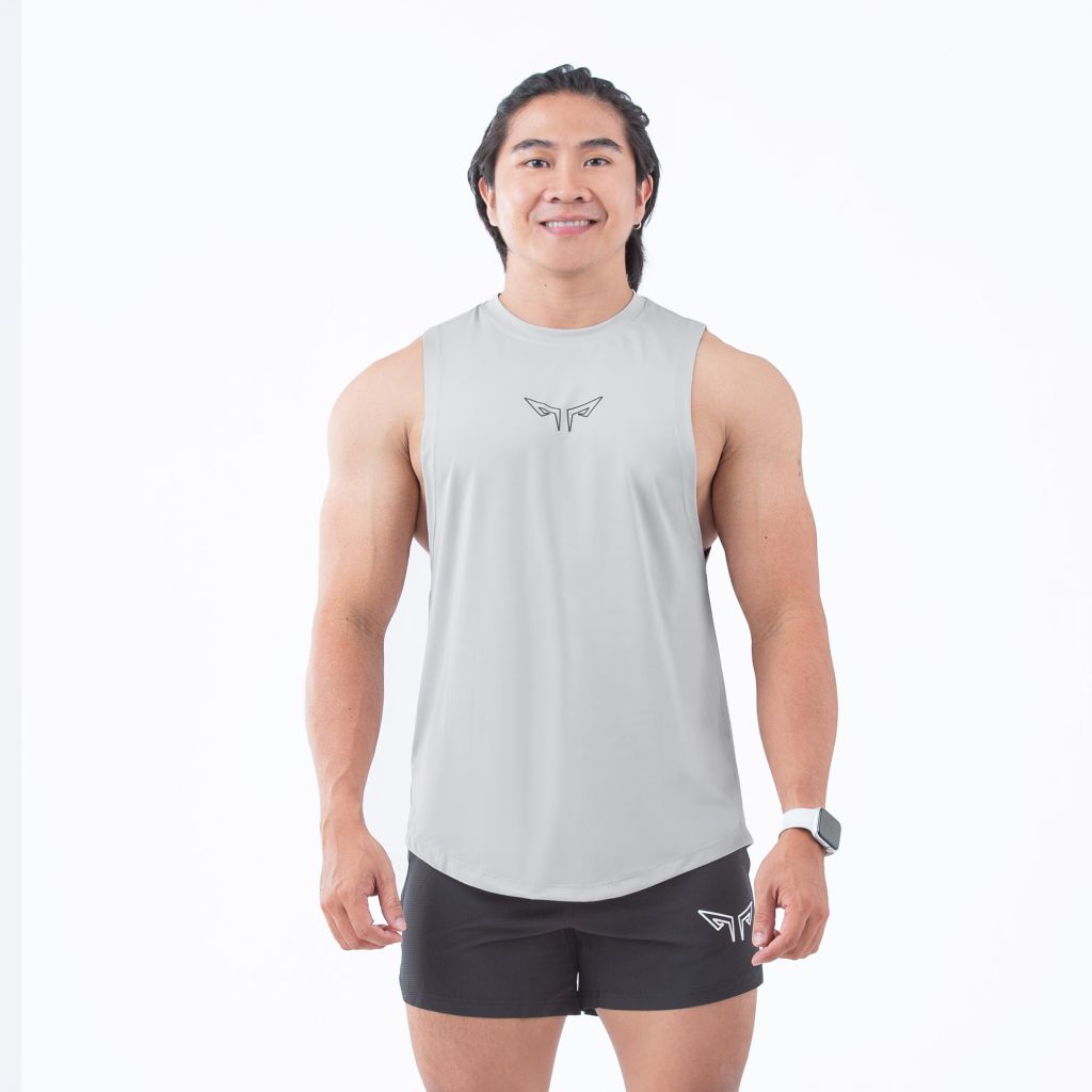 Áo Tanktop Gym Nam Wolf Active Powerfit 187, Áo Ba Lỗ Gym, Vải Poly Mềm Mịn, Co Giãn 4 Chiều, Thấm Hút Mồ Hôi