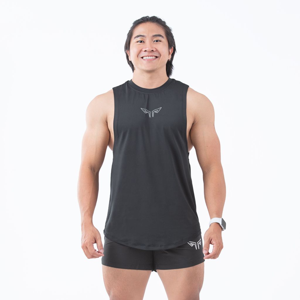 Áo Tanktop Gym Nam Wolf Active Powerfit 187, Áo Ba Lỗ Gym, Vải Poly Mềm Mịn, Co Giãn 4 Chiều, Thấm Hút Mồ Hôi