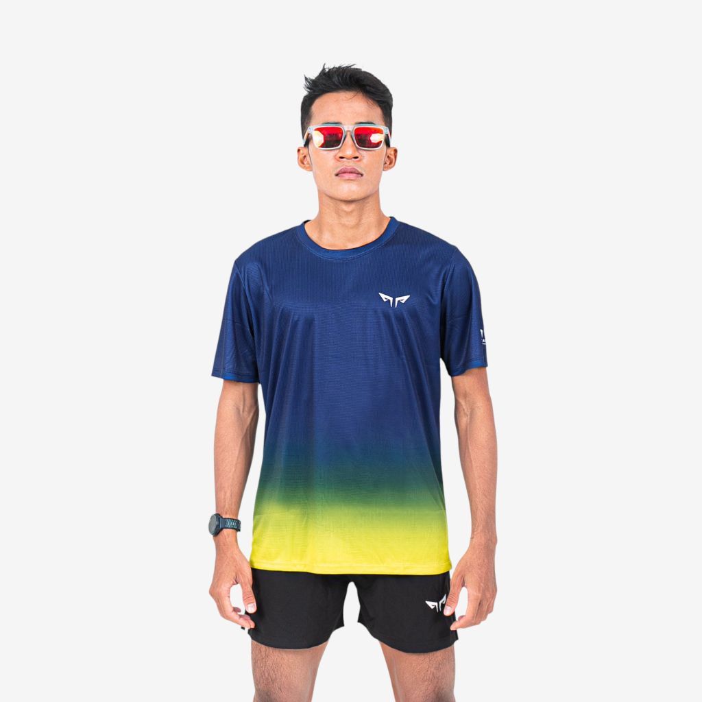 Áo Thun Chạy Bộ Nam Base Run 225, Áo Chạy Bộ Thoáng Khí, Nhẹ, Nhanh Khô, chất vải Active Pro