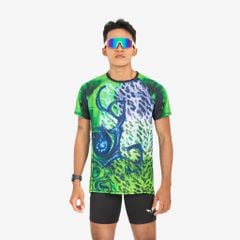 Áo Thun Chạy Bộ Nam Wolf Active Fern Cell 265, Chất Vải Wolf Active Siêu Nhẹ, Thoáng Khí, Đẹp Mắt